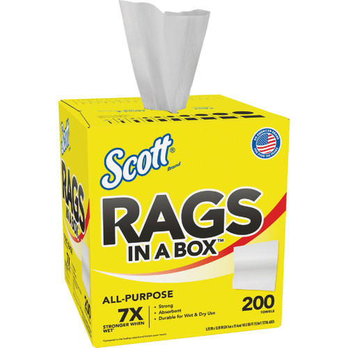 SCOTTS 200 COUNT BOX WHITE RAGS.
