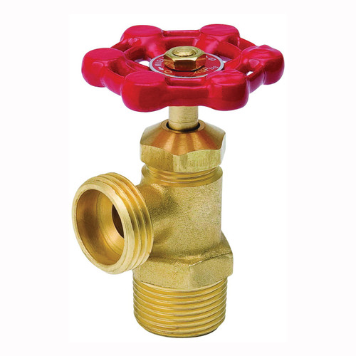 3/4" MIP X 3/4" MHT BRASS  BOILER DRAIN VALVE