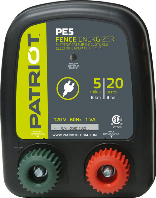 PATRIOT AC FENCE CHARGER PE5