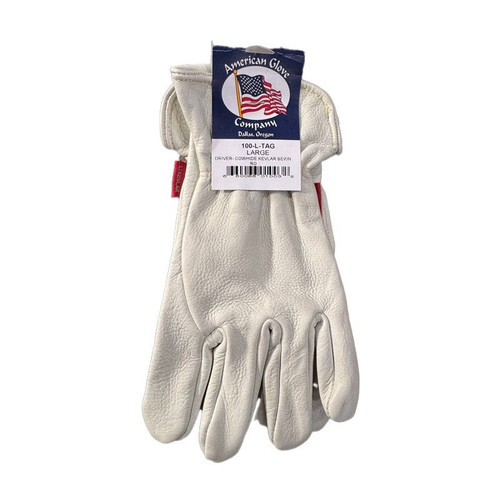 COWHIDE KEVLAR SEWN GLOVE LARGE 100-L