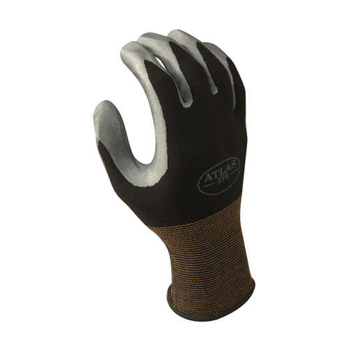 ATLAS NITRILE TOUGH GLOVE LARGE 370BLK-L