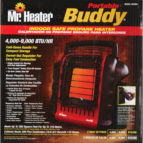 MR HEATER 9000 BTU PORTABLE BUDDY LP HEATER
