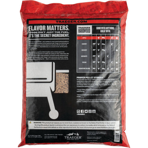 TRAEGER 20LB APPLE GRILL PELLETS
