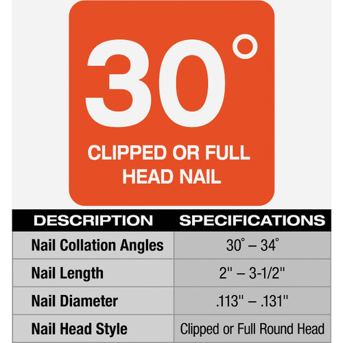 M18 FUEL  30 DEGREE FRAMING NAILER BARE TOOL  2745-20  MILWAUKEE