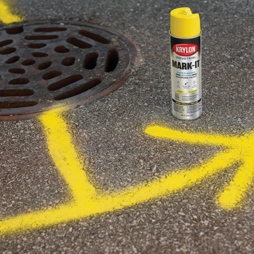 KRYLON APWA YELLOW MARKING SPRAY PAINT 7317