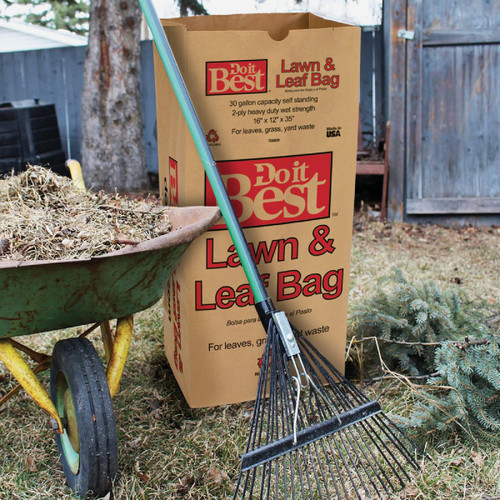 DIB 30GAL PAPER YARD WASTE LAWN & LEAF BAG 15-COUNT