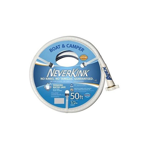 NEVERKINK 1/2"X50' WHITE RV MARINE HOSE