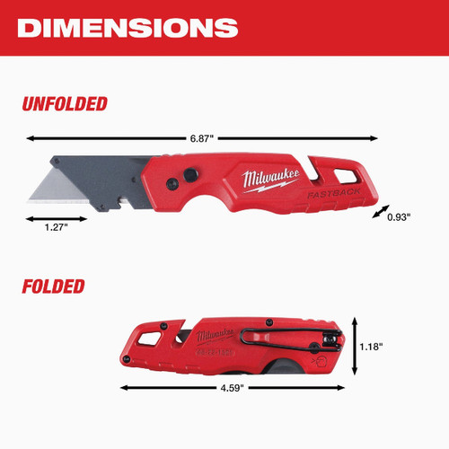 FOLDING UTILITY KNIFE  48-22-1501  MILWAUKEE