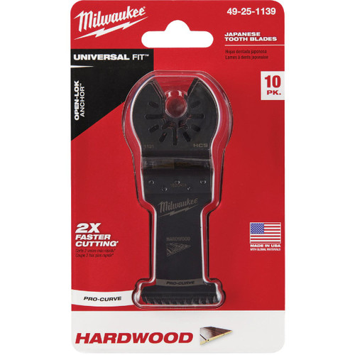 MILWAUKEE OPEN-LOK 10PK 1-3/8 HSC JAPANESE TOOTH PRO-CURVE HARDWOOD  49-25-1133