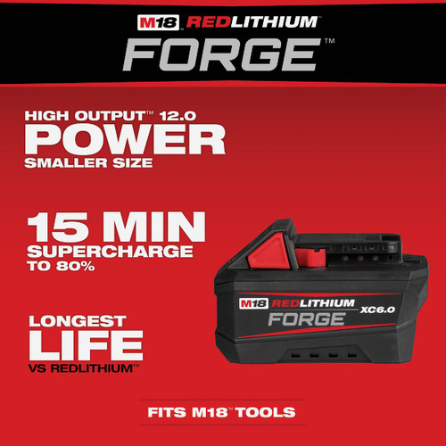 M18 REDLITHIUM FORGE XC6.0 BATTERY PACK  MILWAUKEE