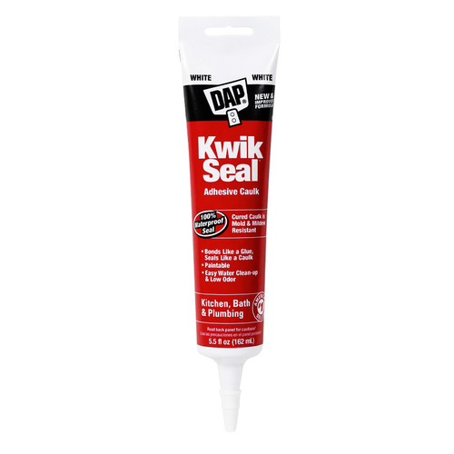 DAP KWIK SEAL CAULK WHITE 5.5oz  18001  PS091025