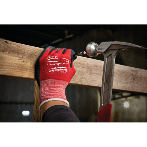 CUT 1 NITRILE GLOVES (XL) (6) MILWAUKEE