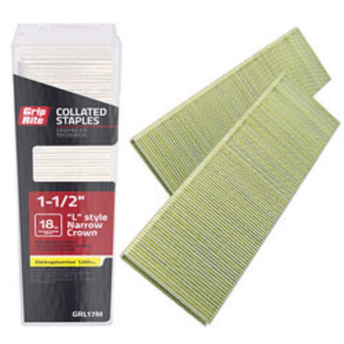 NARROW STPL 18GA 1/4" X 1-1/2 GLAV 1M