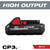 M18 HIGH OUTPUT CP3.0 BATTERY 2PK  48-11-1837  MILWAUKEE