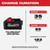 M18 XC 6.0 HIGH OUTPUT LITHIUM-ION BATTERY  48-11-1865  MILWAUKEE