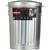 BEHRENS 20 GAL SILVER GALV METAL TRASH CAN WITH LID