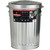BEHRENS 20 GAL SILVER GALV METAL TRASH CAN WITH LID