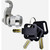 MAIL BOSS MANAGAR BLACK STEEL LOCKING POST MOUNT MAILBOX