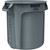 BRUTE 10GAL GRAY VENTED TRASH CAN