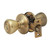 TYLO ANTIQUE BRASS ENTRY DOOR KNOB KWIKSET