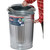 BEHRENS 31 GAL SILVER GALV METAL TRASH CAN WITH LID