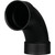 3" HUB X HUB 90° 1/4 BEND LONG SWEEP ABS ELBOW