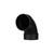 4" HUB X HUB 90° 1/4 BEND SAN ABS ELBOW
