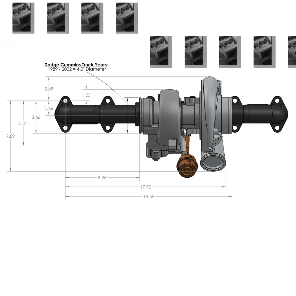 1ST GEN TURBO CUMMINS DRAWING