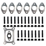 Diesel Power Source 5G 6.7L Cummins exhaust manifold hardware and gasket upgrade kit with MLS gaskets, 5G turbo gasket, studs, and nuts