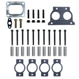 Diesel Power Source ISX15 X15 non-EGR exhaust manifold hardware and gasket kit with bolts, spacers, and turbo studs
