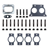 Diesel Power Source ISX15 X15 non-EGR exhaust manifold hardware and gasket kit with manifold studs, serrated nuts, and turbo gaskets