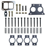 Diesel Power Source ISX15 X15 T6 performance exhaust manifold hardware and gasket kit with T6 turbo gasket, bolts, and spacers