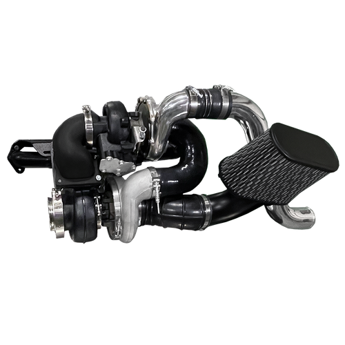 DPS Fummins compound turbo kit for Ford Cummins swap twin turbo S300 S475
