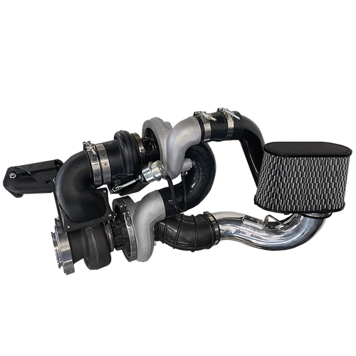 DPS add-a-turbo kit for 5.9 Cummins 2003-2007 3rd gen S475 over stock HE351 compound