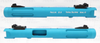 TacSol Tactical Solutions 4.5 Fluted Pac-Lite Matte Turquoise 1/2"x28 threads