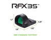 VIRIDIAN RFX35 Reflex GREEN Dot Sight 3 moa