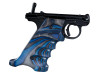 Volquartsen Laminated Wood Pistol LEFT Hand Grips Ruger Mark 4 IV Blue- VCTRG-4-BL-R