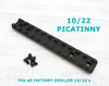 Factory Ruger Black Picatinny Scope Rail for 10/22 and Charger