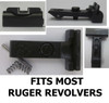 Ruger Adjustable Rear Sight Low White Outline for most Ruger Revolvers