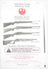 Factory Issued Ruger Instruction Manual - 10/22 - B - 1/19 - R32