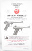 Factory Issued Ruger Instruction Manual - MKIII - AP & KAP 1/03 C R8