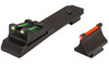 TruGlo Ruger 10/22 Fiber Optic Sight Set Red Front, Green Adjustable Rear TG111W