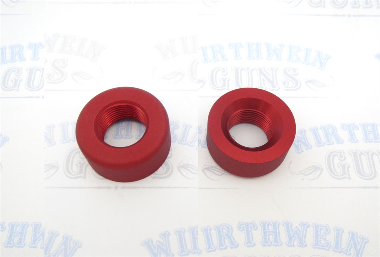 TacSol X-Ring Ruger 10/22 REPLACEMENT .920" Diameter Thread Protector (End Cap) 1/2"x28 Matte Red