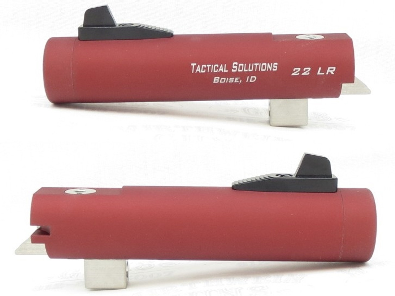 TacSol Tactical Solutions 4" Trail-Lite Non-Fluted Matte Red Threaded 1/2" x 28