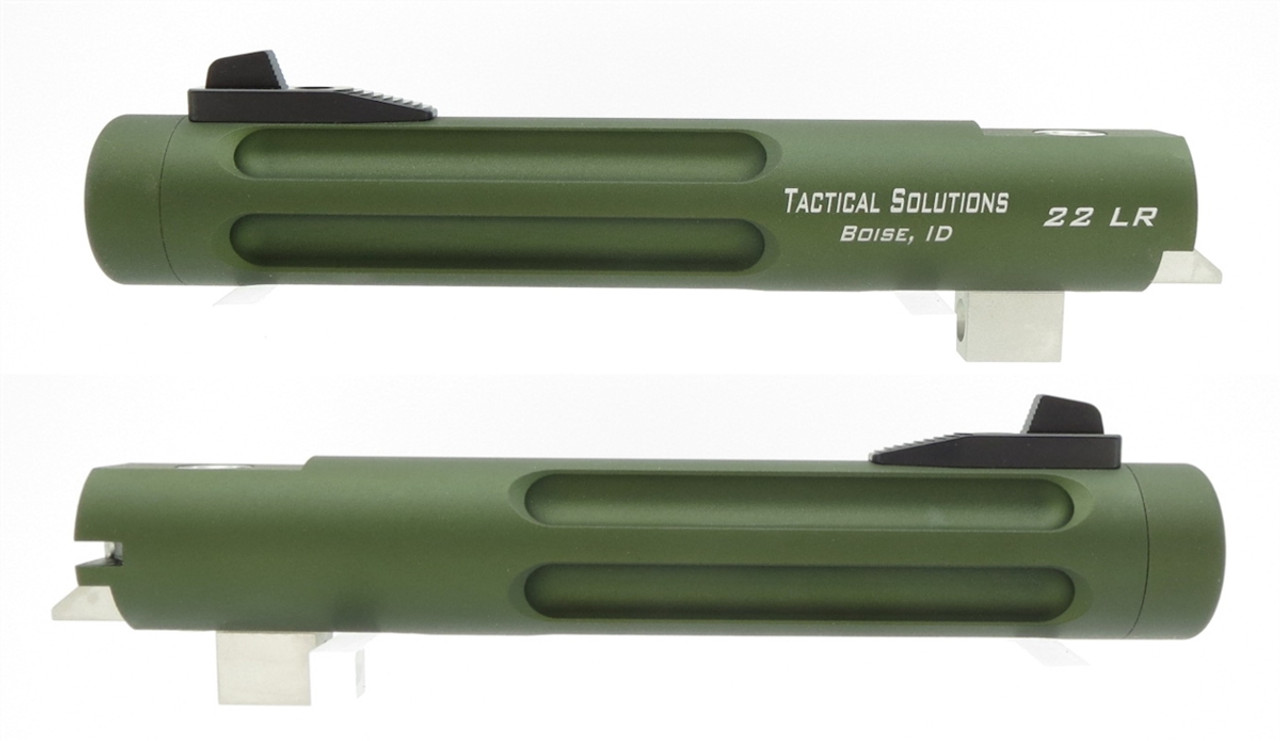 TacSol Tactical Solutions Fluted 5.5" Trail-Lite Browning Buck Mark Barrel Threaded 1/2" x 28 OD Green