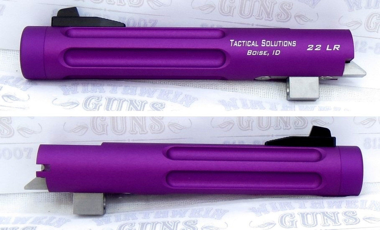 TacSol Tactical Solutions Fluted 5.5" Trail-Lite Browning Buck Mark Barrel Threaded 1/2" x 28 Matte Purple