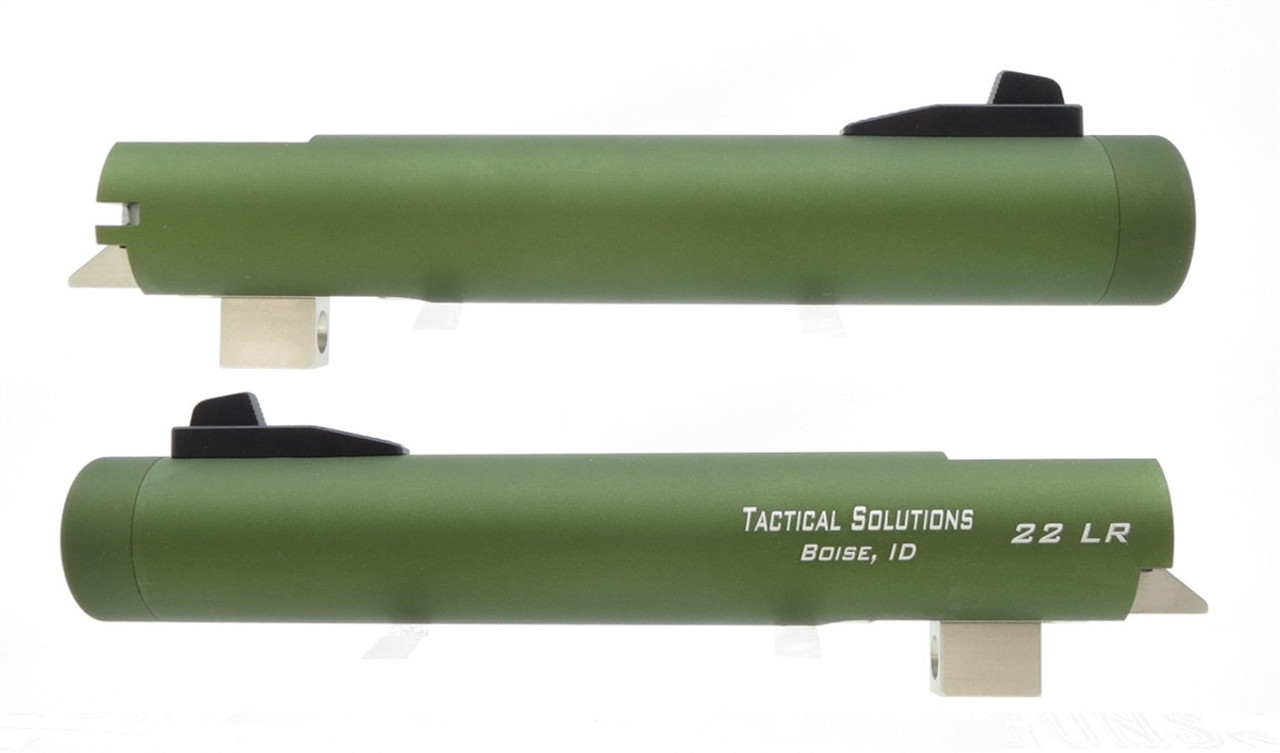 OD Green Tactical Solutions 5.5" Trail Lite NON-Fluted Barrel for Buck Mark Threaded 1/2"x28