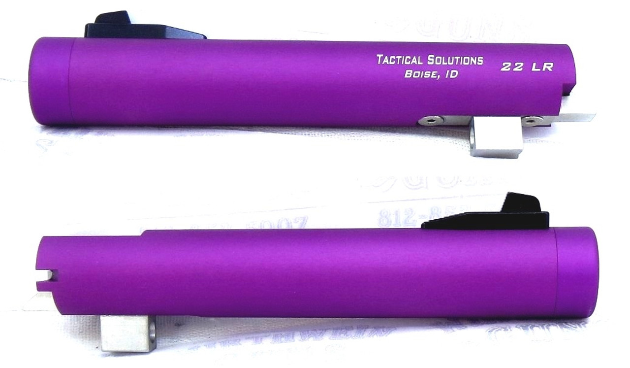 Tactical Solutions Matte Purple Non-Fluted Trail-Lite 5.5" Barrel Threaded 1/2x28