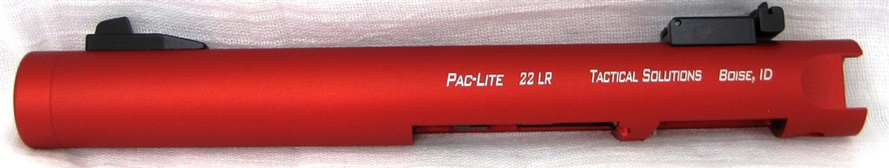 Tactical Solutions Pac-Lite 4.5" Non-Fluted Matte Red 1/2"x28 threads