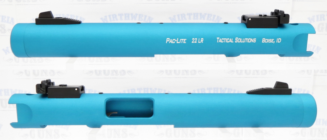 TacSol Tactical Solutions Turquoise Pac-Lite 4.5" Non-Fluted Matte Turquoise 1/2"x28 threads